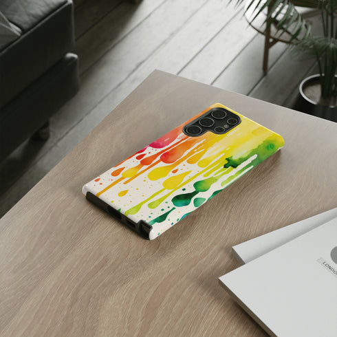 Rainbow Spring Showers - Impact Resistant Phone Case